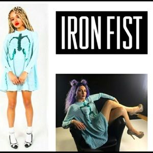 Iron Fist Dead Mermaid 🧜♀️ Walking Blue Dress small